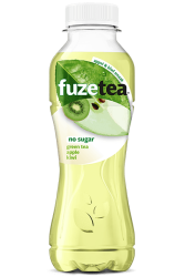 FUZE TEA GREEN TEA APPLE KIWI NO SUGAR 24 X 20 CL