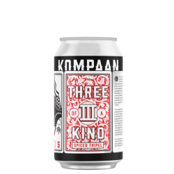 KOMPAAN THREE OF A KIND 12 X 33 CL BLIK STATIEGELD