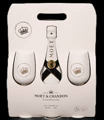 MOéT ICE PACK + 2 GLAZEN GB 75 CL